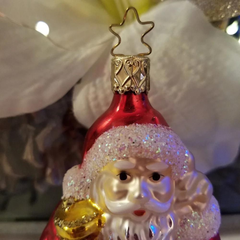 Santa Claus Blown Glass Ornament Made in Germany 🎅